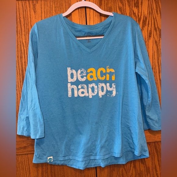 Beach Happy Blue Shirt - Picture 2 of 4
